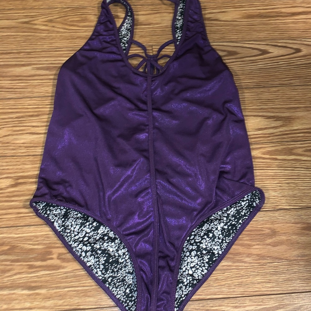 One Teaspoon Purple Onepiece Swimsuit